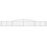 Arched Gabion Basket 400x30x40/60 cm Galvanised Iron 153522