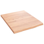 ZNTS Wall Shelf Light Brown 40x50x2 cm Treated Solid Wood Oak 363632