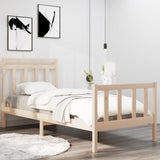 Bed Frame without Mattress 90x190 cm Single Solid Wood 3105345
