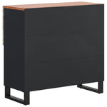 Sideboard with 2 Doors 80x33x75 cm Solid Wood Acacia 352922