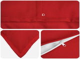 Cushion with Pillow HOUTEN 12 pcs Red Faux Linen 934614