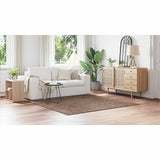 Anti-slip Shaggy Rug Brown 200 x 200 cm PP 4019796