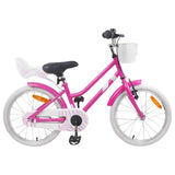 Kids Bike 18 Inches for 5-7 Years Old Dark Pink 42009228