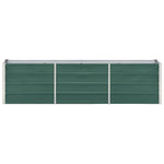 Garden Raised Bed Galvanised Steel 240x40x45 cm Green 47045