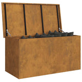 Outdoor Storage Box Rusty 100 x 50.5 x 50 cm Steel 874566