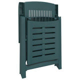 Sun Lounger Green Plastic Standard Foldable Sun Lounger 364706