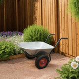 Gardening Tool Wheelbarrow Two Wheels 66 L 40979