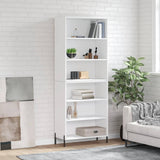 Highboard White 69.5x32.5x180 cm Engineered Wood 3189581