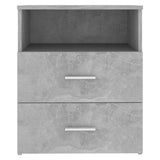 Bed Cabinets 2 pcs Concrete Grey 50x32x60cm 803281