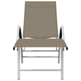 Sun Lounger Taupe Textilene, Aluminium Standard 310523