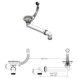 Granite Kitchen Sink Single Basin Grey 142955