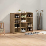 Shoe Cabinet Artisan Oak 77.5 x 30 x 67 cm Engineered Wood 875213