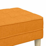 Bench Dark Yellow 113 x 57 x 39 cm Fabric 42001943