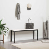 Bench White 110 x 35 x 45 cm Solid Pine Wood 892774