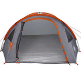 Dome Tent 4-Person 308 x 268 x 130 cm Grey and Orange Taffeta 42001010