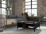 Coffee Table Black Engineered wood, metal 60 cm x 60 cm x 30 cm 805987