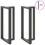 ZNTS Bar Table Legs T-Shaped 2 pcs Anthracite 60x35x cm Steel 4013106