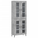 Highboard Concrete Grey 69,5x34x180 cm Engineered Wood 3198293