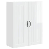 Wall Cabinet LUCCA High Gloss White 80 x 31 x 100 cm 885149