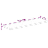 Table Top 100x60x2.5 cm Rectangular Solid Wood Mango 371600