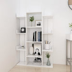 ZNTS Book Cabinet White 86x25.5x140 cm Engineered Wood 808900