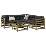 6 Piece Garden Sofa Set Impregnated Wood Pine 3299444
