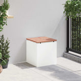 Garden Bench White 40 x 40 x 43 cm Steel 874913