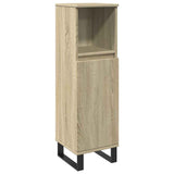 3 Piece Bathroom Furniture Set Sonoma Oak Engineered Wood 3307678