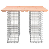 Garden Table Gabion Design 100x102x72 cm Solid Wood Douglas 834372