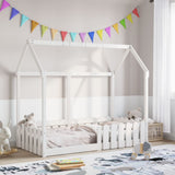 Kids' House Bed Frame without Mattress White 80x160 cm 850696