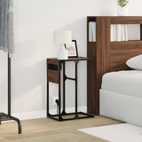 Bedside Cabinet Brown Oak 41.5 x 26 x 60.5 cm Engineered Wood 859604