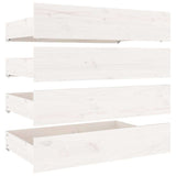 3103560 Bed Frame without Mattress with Drawers White 140x200 cm