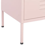 Storage Cabinet Pink 80x35x101.5 cm Steel 336157