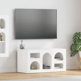 TV Cabinet White 80 x 35 x 40 cm Engineered Wood 891274