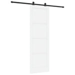 Sliding Door Manual ORKDAL White and black 78 x 232 cm 3333475