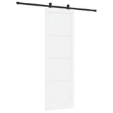 Sliding Door Manual ORKDAL White and black 78 x 232 cm 3333475