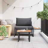 Garden Sofa Set 2 pcs Anthracite Steel 42004140