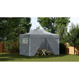 Foldable Tent Pop-Up with 4 Side Walls 3x4.5 m Anthracite 44970
