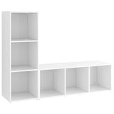 TV Cabinets 2 pcs White 107x35x37 cm Engineered Wood 3079934