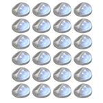 ZNTS Outdoor Solar Wall Lamps LED 24 pcs Round Silver 277140