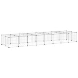 36-Panel Pet Cage with Door Black 35x35 cm Steel 3114060