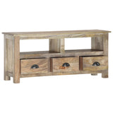 TV Cabinet 110x30x50 cm Solid Mango Wood 286384