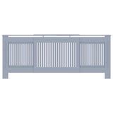 Radiator Cover 2 pcs Grey 205 x 20.5 x 81.5cm Engineered Wood 3403239