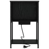 Bedside Cabinet 2 pcs Black Oak 38 x 31 x 61 cm Engineered Wood 859451