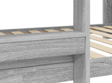 Bunk Bed for Kids Grey Sonoma 90 x 200 cm Engineered Wood 3410520