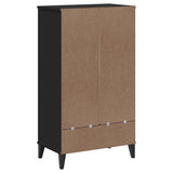 Shoe Cabinet VIKEN Black Engineered Wood 374924