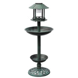 Bird Bath/ Feeder with Solar Light 40537
