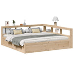 ZNTS Bookcase Bed without Mattress 180x200cm Solid Wood Pine 3324451