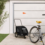 Pet Bike Trailer Black Oxford Fabric and Iron 93982