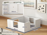 Whelping Box for Dogs with Whelping Pad, Adjustable Entrance, Non-slip Foot Pads, for Medium Dogs, T3398P349745